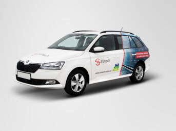 Polep Škoda Fabia - Svtech